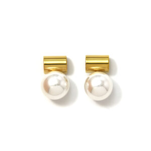 Classic Pearl Stainless Steel Earring