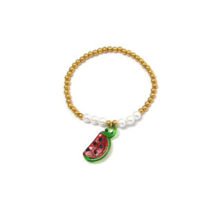 Cute Watermelon Pendant Bracelet with Fruit Elements