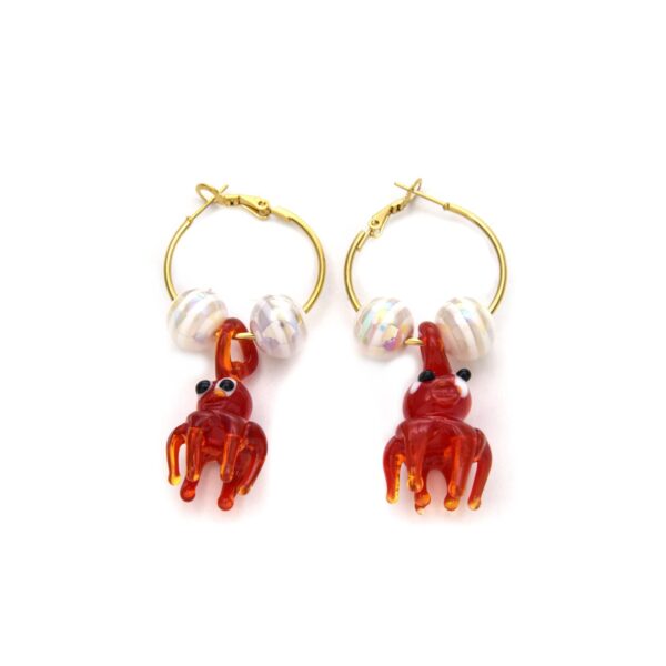 Ocean Element Colorful Octopus Stainless Steel Earrings
