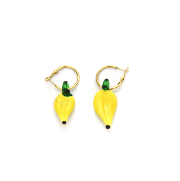 Fruit Element Handmade Banana Cute Girly Earrings
