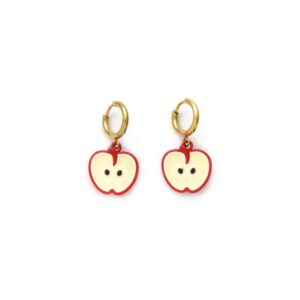 Fruit Element Handmade Little Apple Cute Girly Earrings