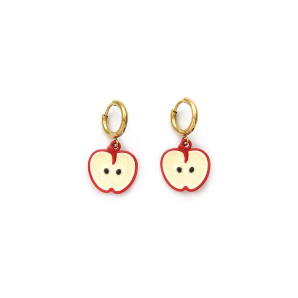 Fruit Element Handmade Little Apple Cute Girly Earrings