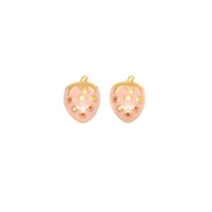 Fruit Element Fresh Ike Strawberry Stainless Steel Earrings