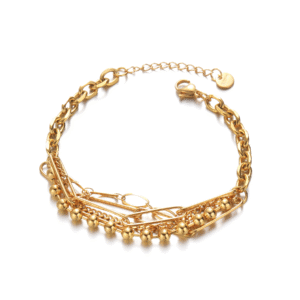 Multi-style Multi-layer Chain Combination Bracelet, Gold