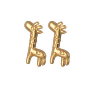 Multi-element Small Animal Pattern Earrings, Giraffe Design