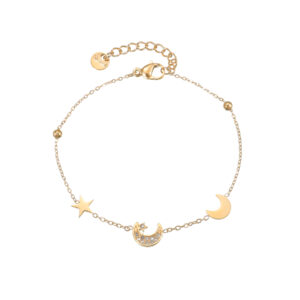 Multi-element Star and Moon Bracelet