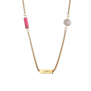 Multi-element Long Strip Pearl Necklace