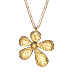 Statement Large Flower Pendant Necklace