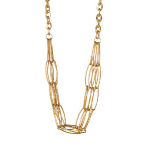 Multi-layer Oval Chain Linked Necklace