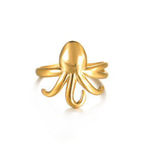 Unique Octopus-shaped Ring, Gold