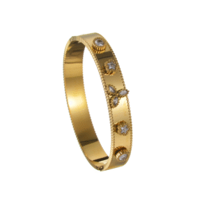 Multi-element Three-Petal Flower Diamond-Embedded Bracelet