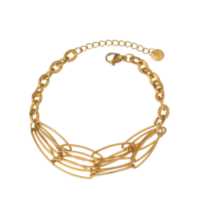 Multi-layer Elliptical Chain Stitched Bracelet