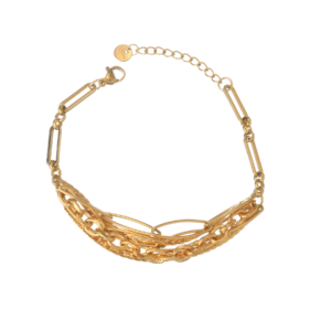 Multi-style Multi-layer Chain Stitched Bracelet, with Five Layers of Chains