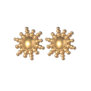 Starry Sky Series Small Pattern Earrings, Sun Design