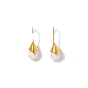 Versatile Pearl Pendant Stainless Steel Earrings